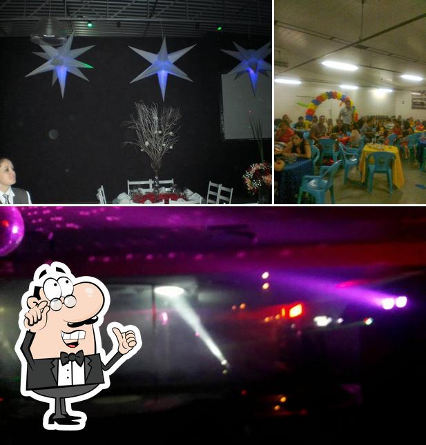 O interior do dj david sedrez som e iluminacao