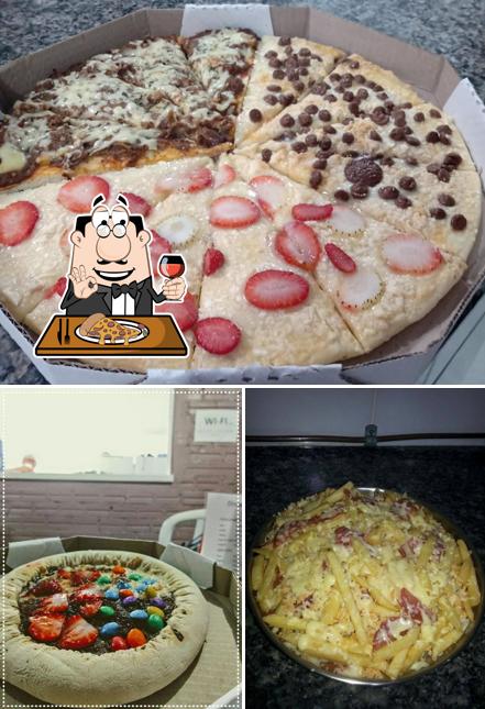 Escolha pizza no Dindo's Lanches - Lancheria e Pizzaria