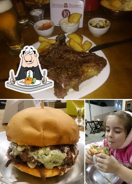 Comida em Divino Burger