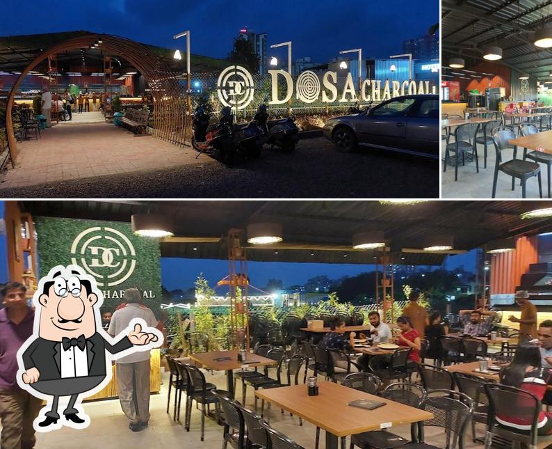 Among various things one can find interior and exterior at Dosa Charcoal