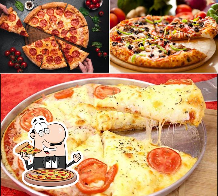 Experimente diferentes tipos de pizza