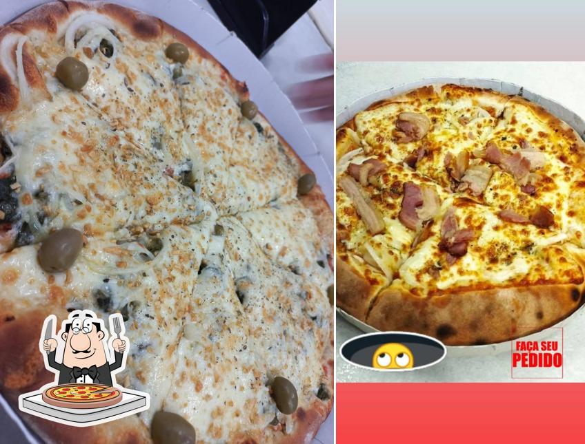 Peça diversos variedades de pizza