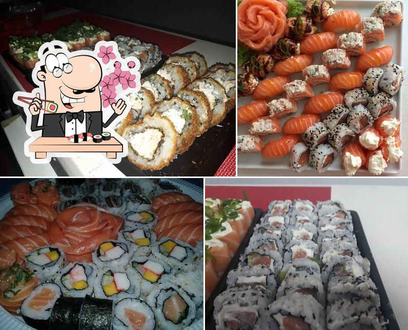 Rolos de sushi são disponibilizados no Japa Já Delivery