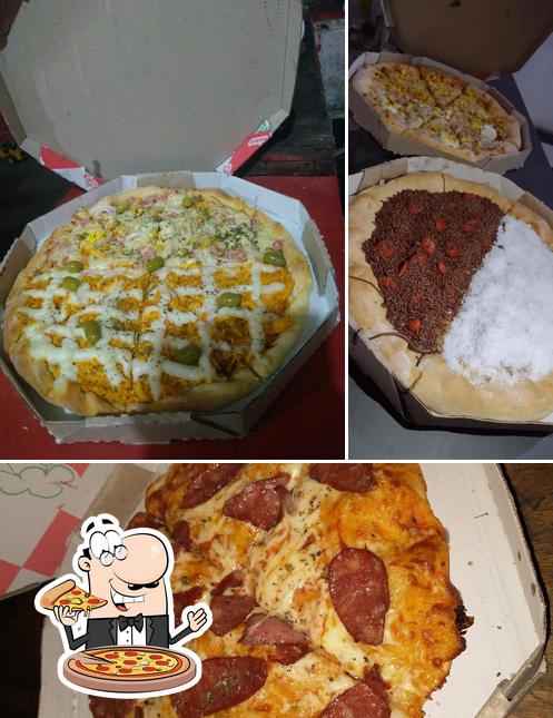 Experimente pizza no GEOMAR PIZZARIA COMBOS E LANCHES