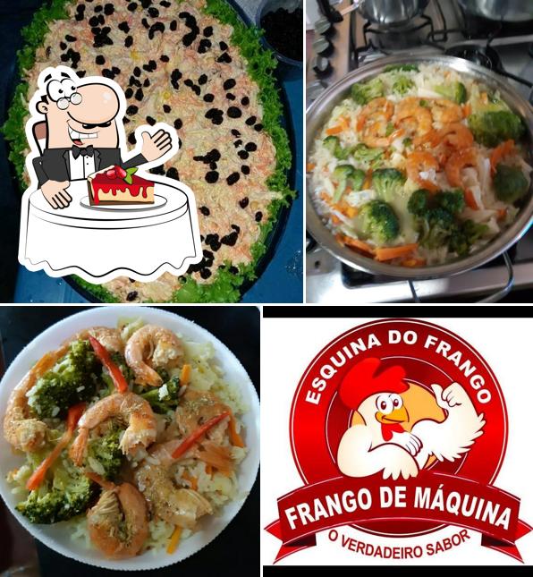 Esquina do Frango oferece uma escolha de pratos doces