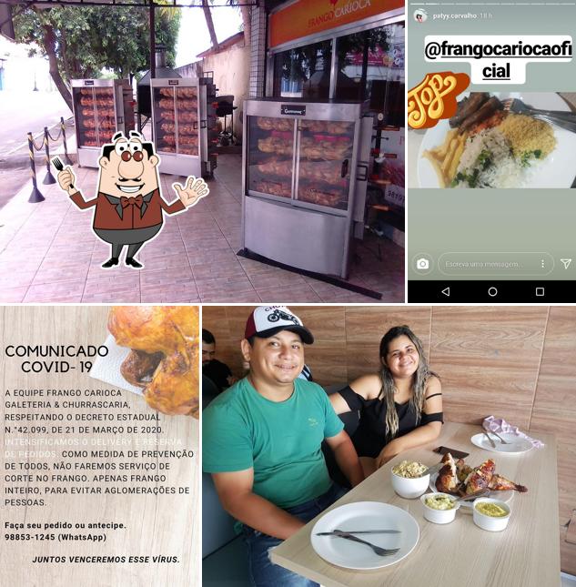 Comida em Frango Carioca Galeteria & Churrascaria