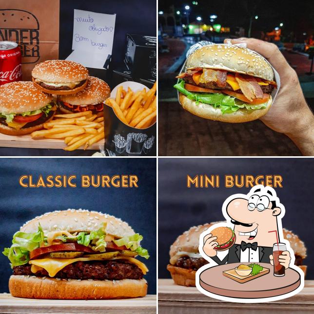 Peça um hambúrguer no Under Burger