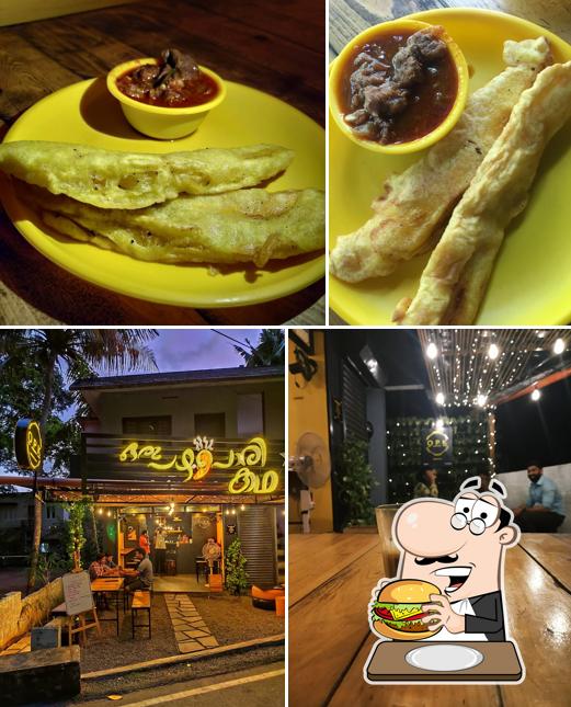 Get a burger at OPK Cafe