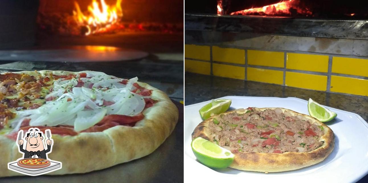 Consiga diferentes tipos de pizza