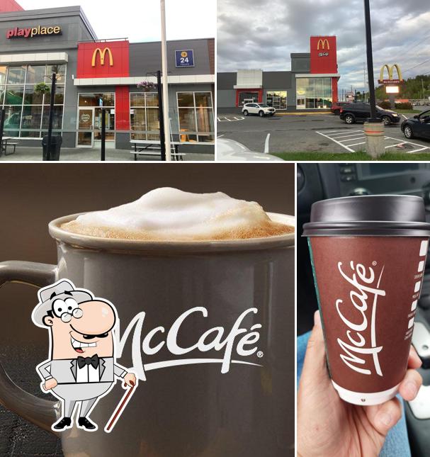 Las imágenes de exterior y bebida en McDonald’s