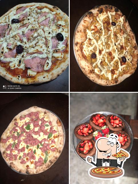 Escolha diferentes estilos de pizza