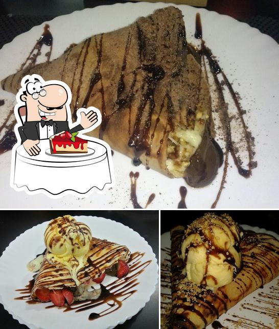 Crepe Mania oferece uma escolha de pratos doces