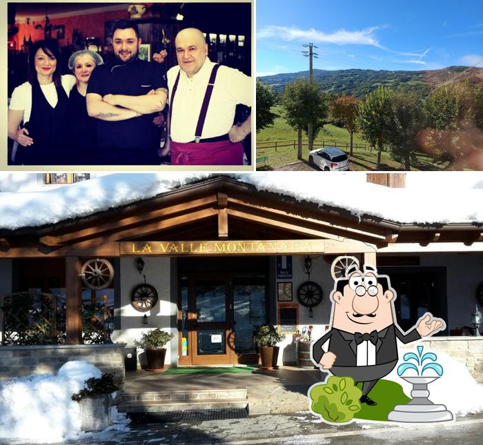 La foto della esterno e bancone da bar di Ristorante La Valle Montanara