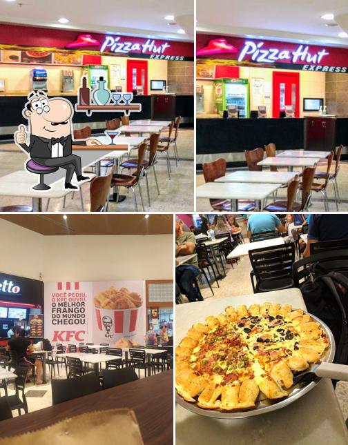 O interior do Pizza Hut Express Campinas Shopping