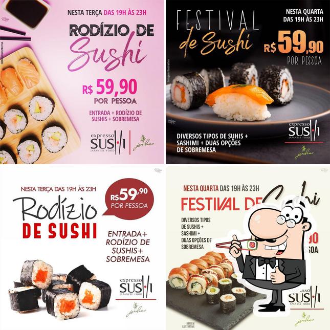 Peça diversas opções de sushi