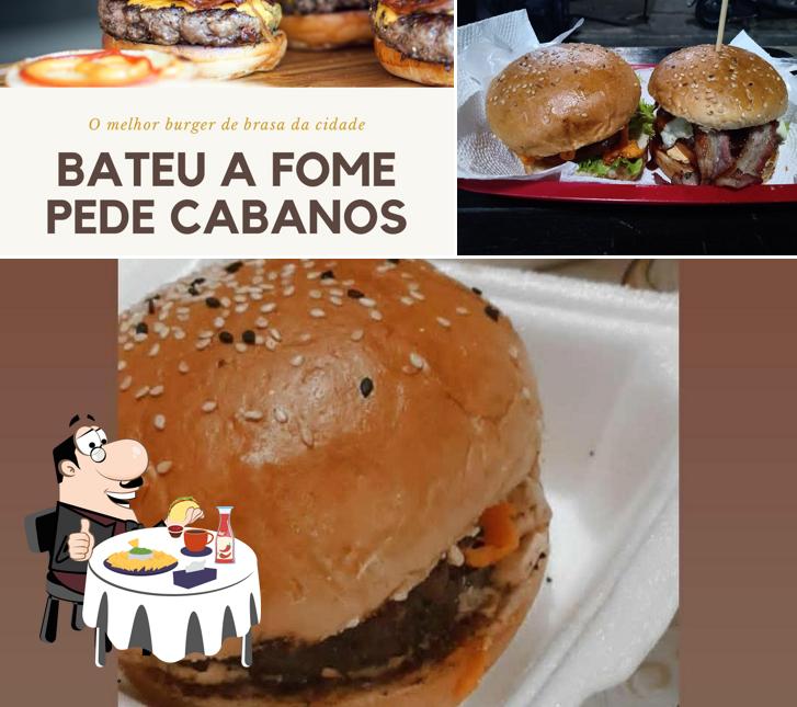 Peça um hambúrguer no Cabanos Burger