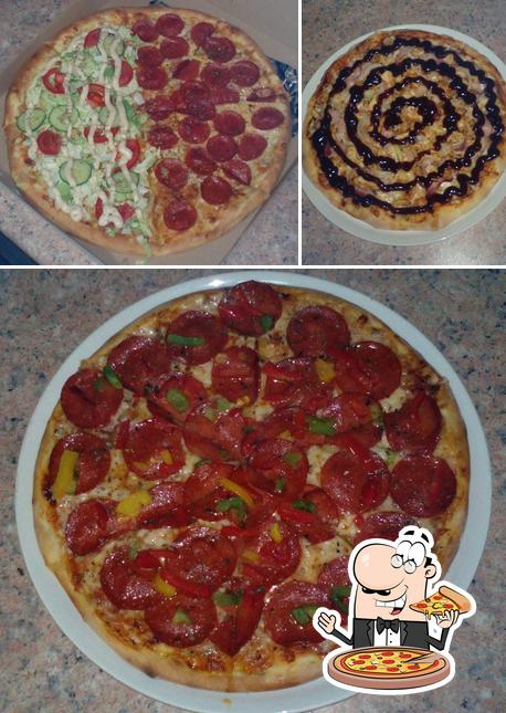 Pick different kinds of pizza