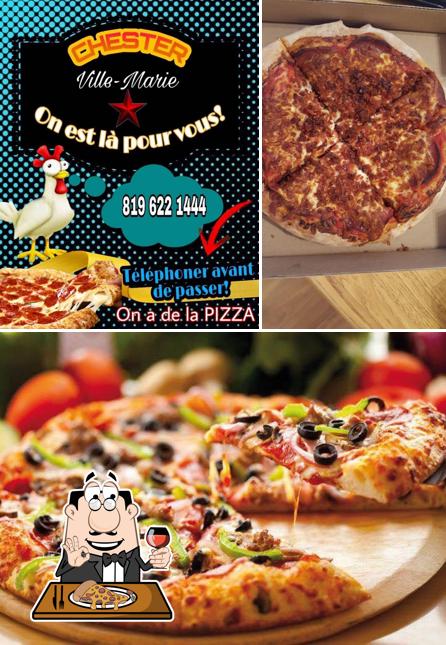 Choisissez des pizzas à Poulet Frit Chester