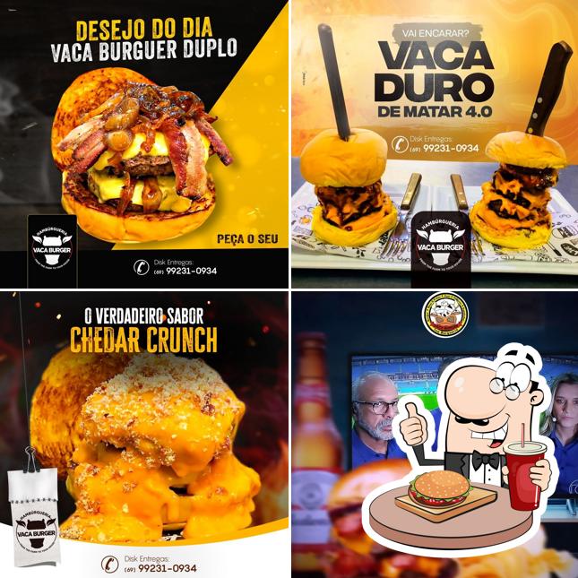 Hambúrguer em Vaca Burguer