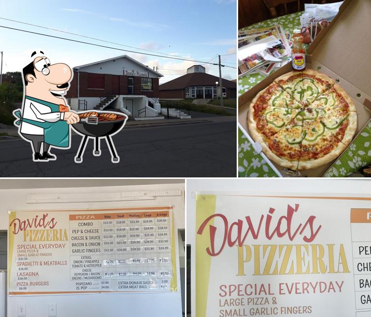 Davids Pizza in Glace Bay Restaurant menu and reviews