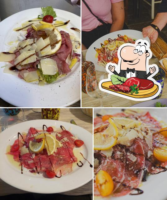 Carpaccio di manzo al Osteria Alla Frasca