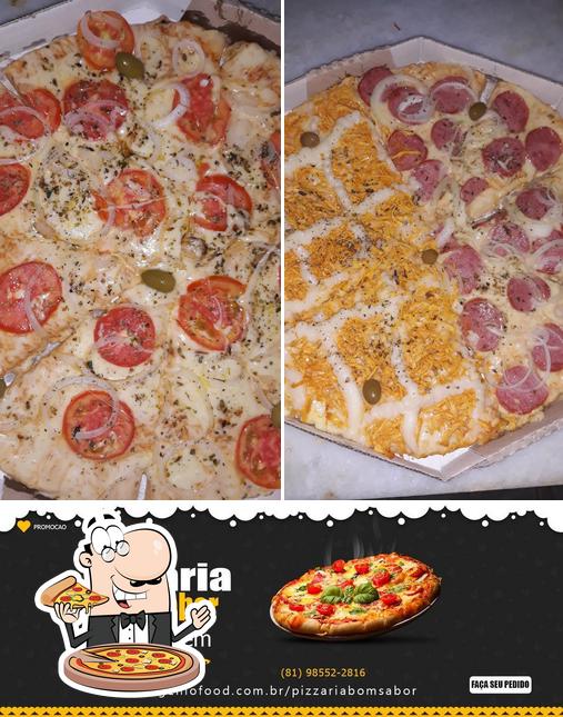 Peça pizza no Pizzaria Bom sabor e Comida Chinesa