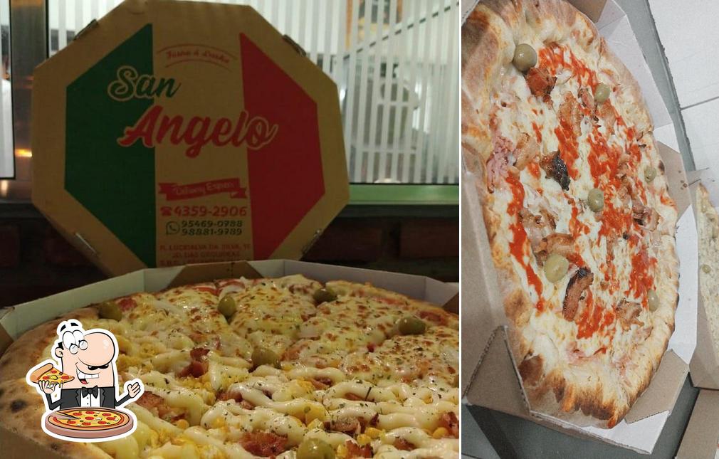 No Pizzaria San Angelo, você pode conseguir pizza