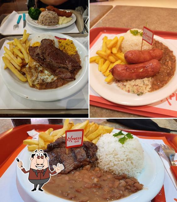 Comida em Super Gril Express - Shopping Internacional de Guarulhos