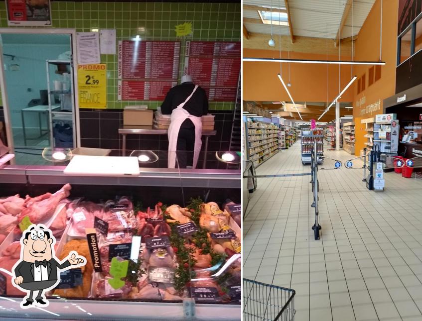 Installez-vous à l'une des tables de Intermarché SUPER Vienne