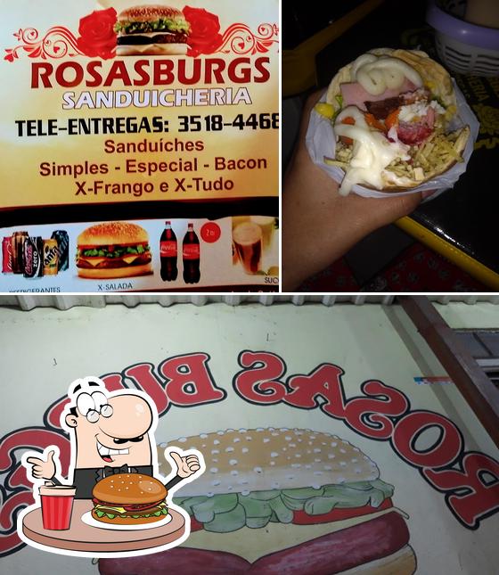 Consiga um hambúrguer no Rosas Burguer’s