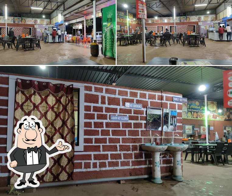 The interior of S Mehboob Dhaba