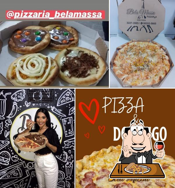No Pizzaria Bela Massa, você pode desfrutar de pizza