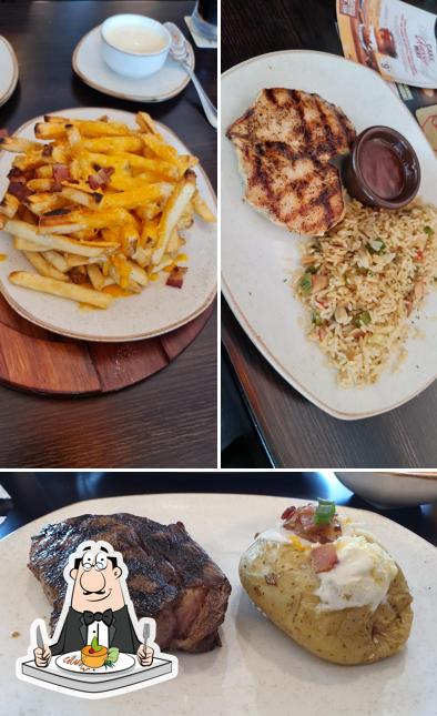 Comida em Restaurante Outback Steakhouse