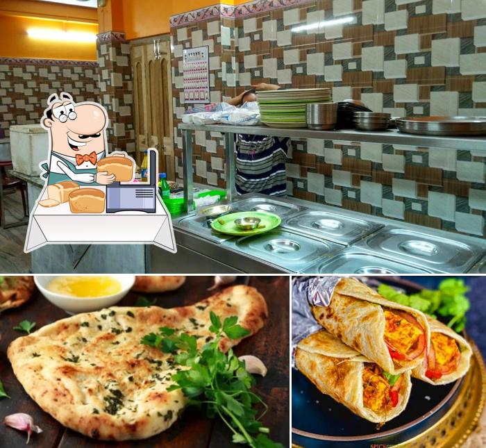 Garlic bread at Food Village