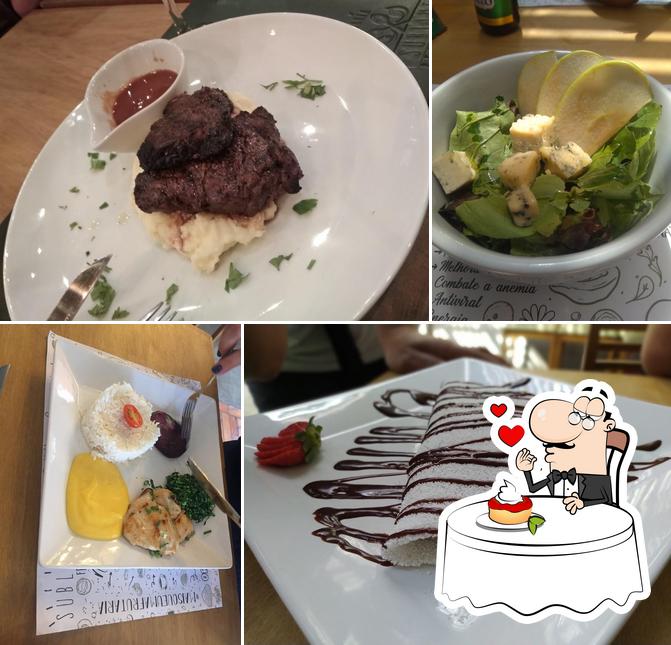 Sublime Frutaria Restaurante provê uma escolha de sobremesas