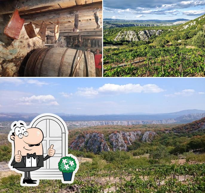Goditi la vista dagli esterni di Konoba Tadici