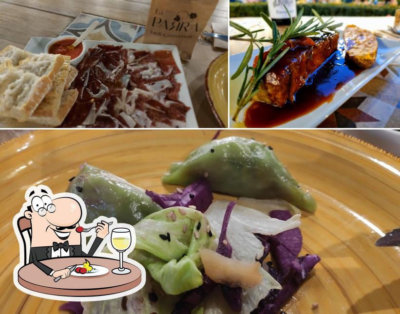 Platos en La Parra, Jardí Gastronòmic