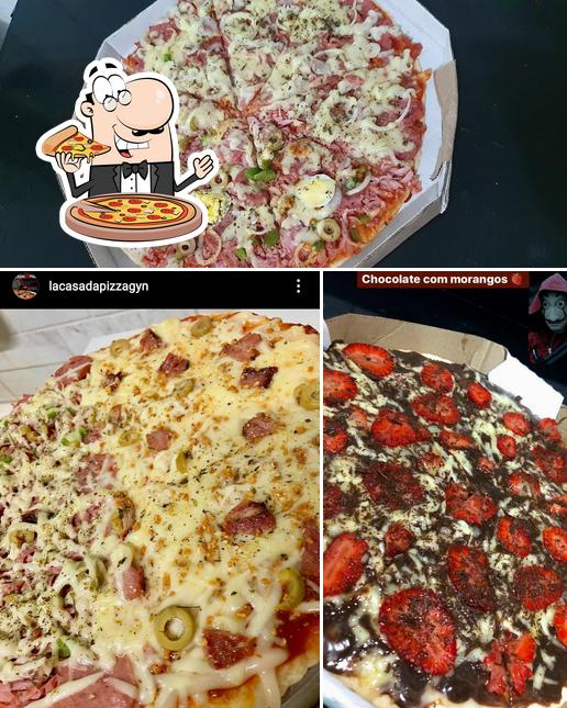 Consiga pizza no La Casa da Pizza