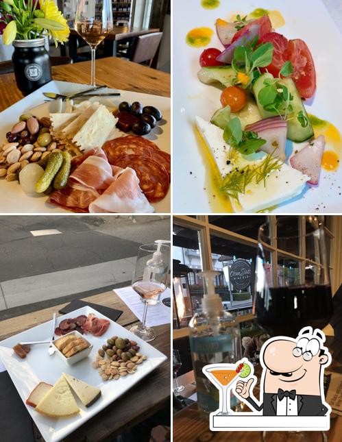 The image of drink and food at Clean Slate Wine Bar