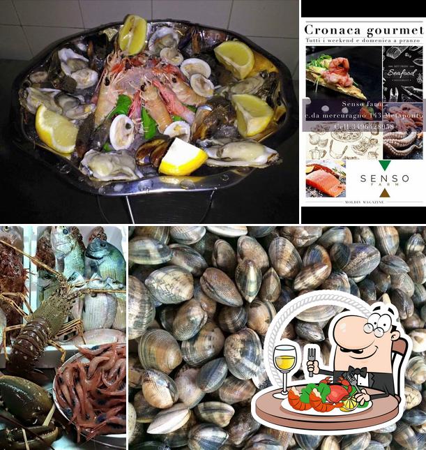Ordina la cucina di mare a Glam Lounge Caffe'