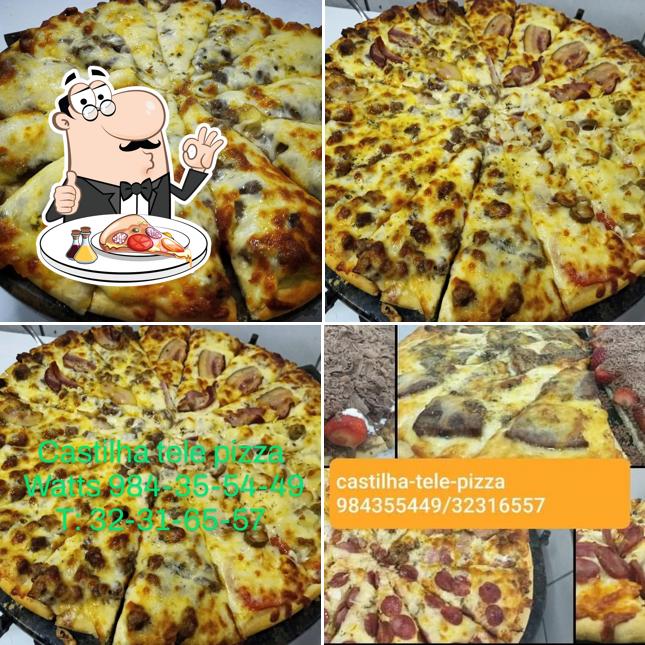 Experimente pizza no Castilha pizzaria