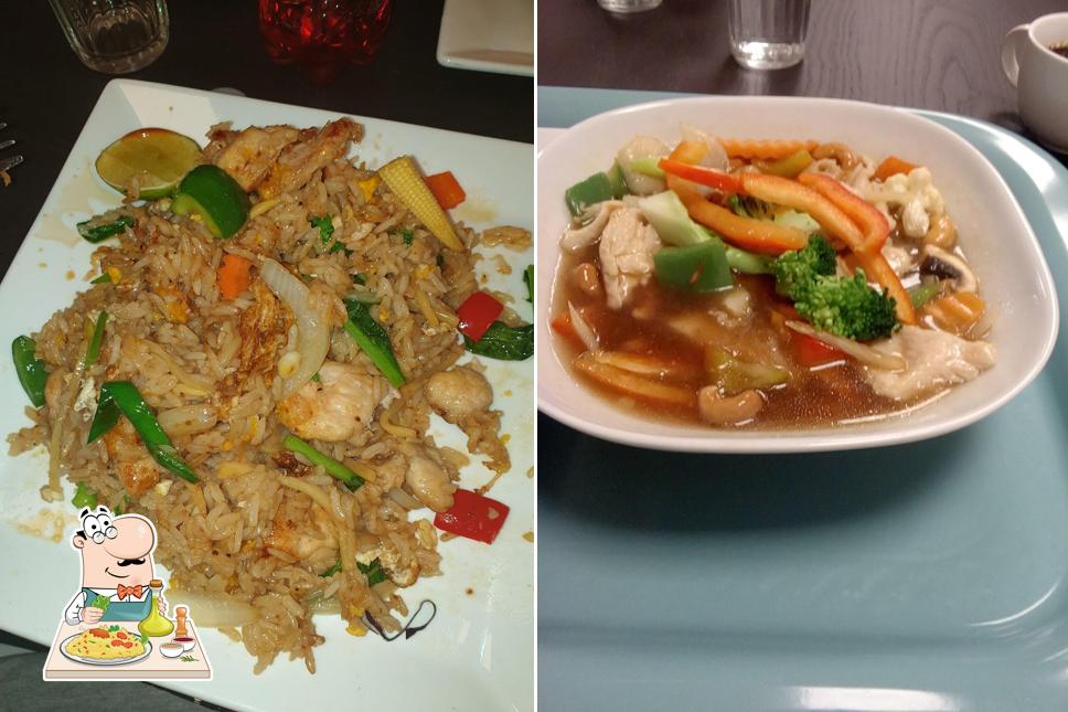 Platos en Thinthan Thaifood