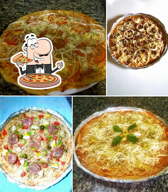 Consiga diferentes variedades de pizza