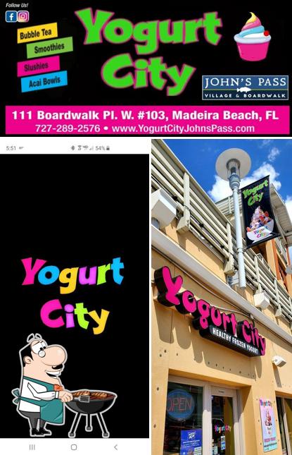Yogurt City, 111 Boardwalk Place in Madeira Beach Restaurant menu and