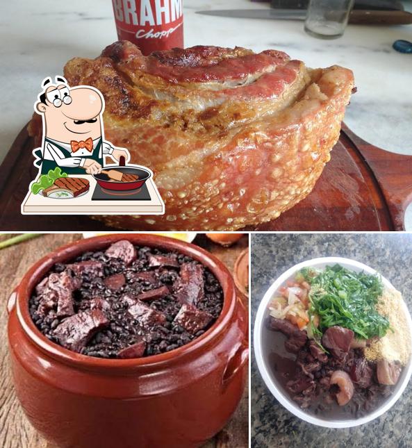 Há uma seleção de opções para os amantes da carne