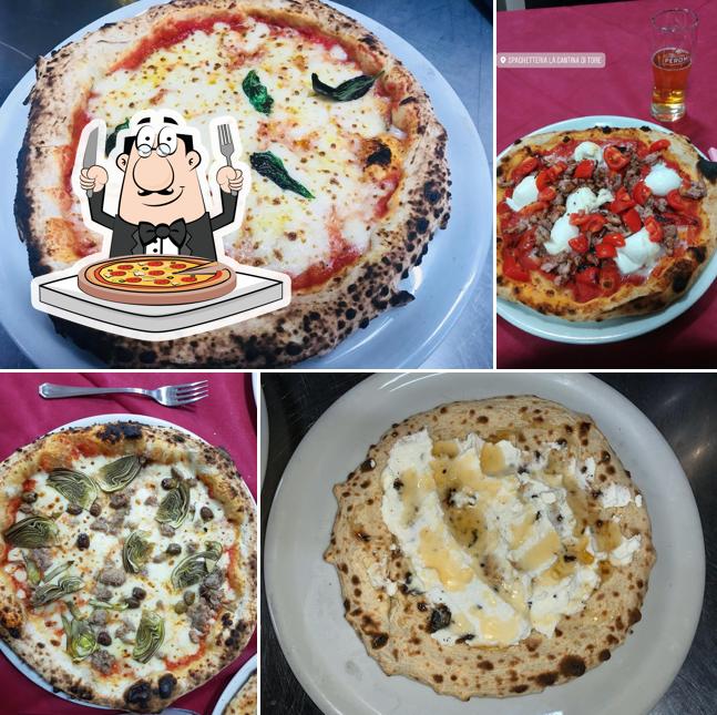 Prenez des pizzas à Spaghetteria " La Cantina Di Tore "