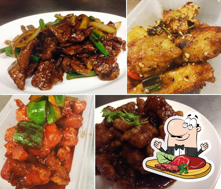 Pick meat dishes at Dragons Pearl