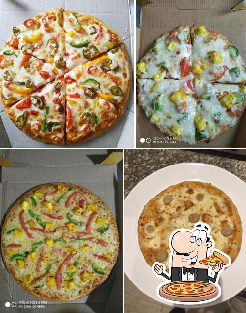 Pick different kinds of pizza