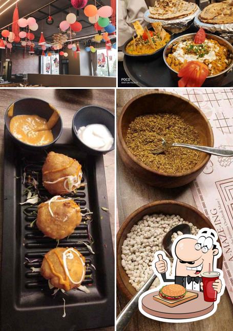 Get a burger at Gourmett Kitchen