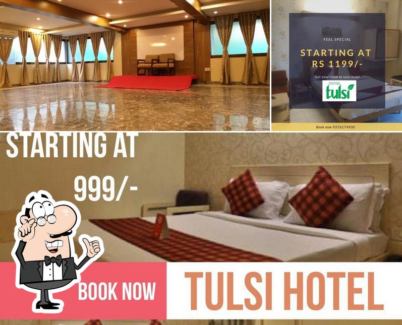 The interior of Hotel Tulsi